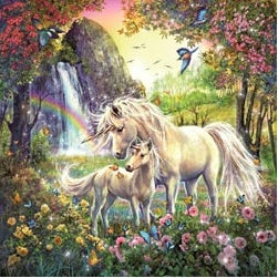 Ravensburger - Beautiful Unicorns 3 x 49 Piece Ravensburger Rata and Roo