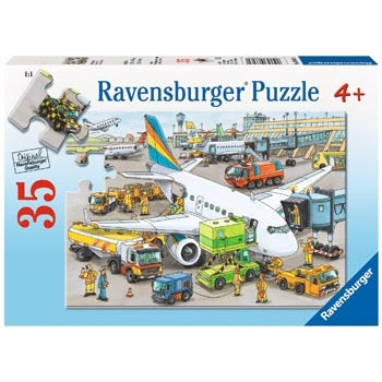 Ravensburger - Busy Airport Puzzle 35 Piece Ravensburger Rata and Roo