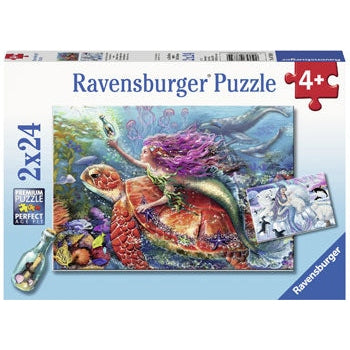 Ravensburger - Mermmaid Adventures 2x24 Piece Ravensburger Rata and Roo