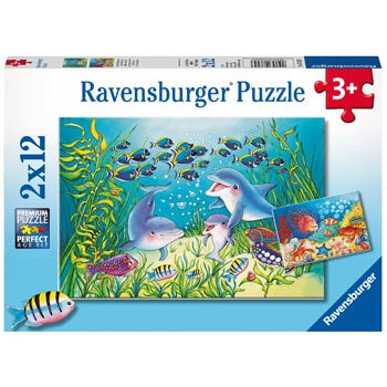 Ravensburger - On the Seabed 2x12 Piece Ravensburger Rata and Roo