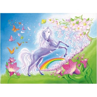 Ravensburger -Rainbow Horses 2 x 24 Piece Ravensburger Rata and Roo