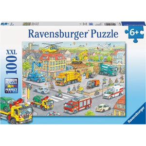 Ravensburger - Vehicles in the City Puzzle 100 Piece Ravensburger Rata and Roo