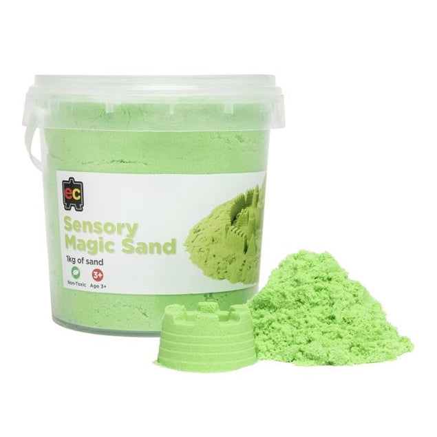 Sensory Magic Sand - 1kg Green EdColours Rata and Roo