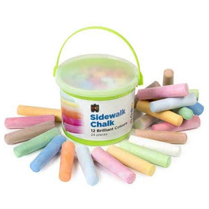 Sidewalk Chalk - Bucket of 24 EdColours Rata and Roo