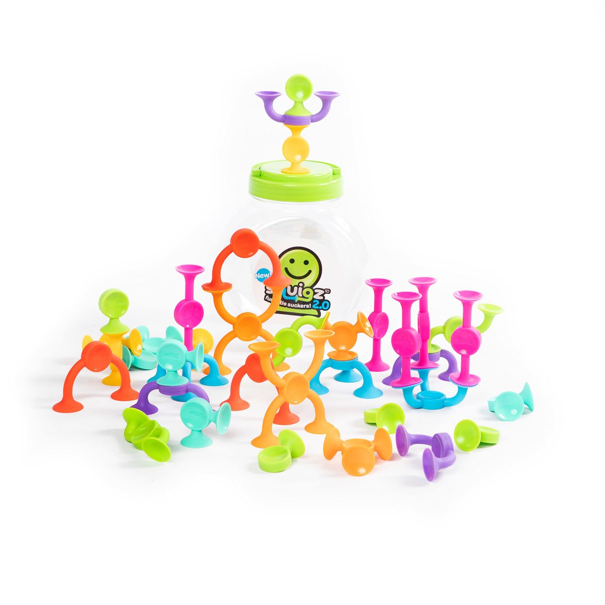 Squigz 2.0 - 36pieces Fat Brain Toys Rata and Roo