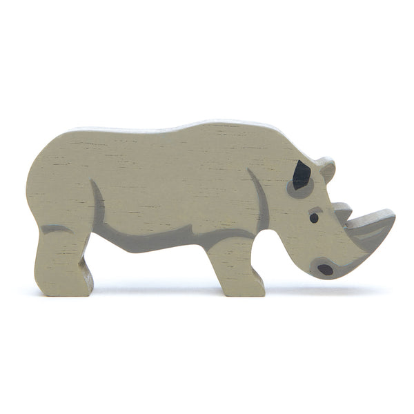 Wooden Safari Animal - Rhino