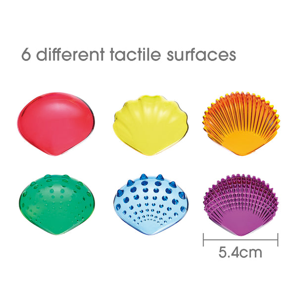 Tactile Shells - Transparent Rainbow Edx Education Rata and Roo