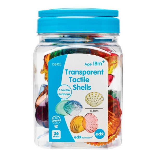 Tactile Shells - Transparent Rainbow Edx Education Rata and Roo