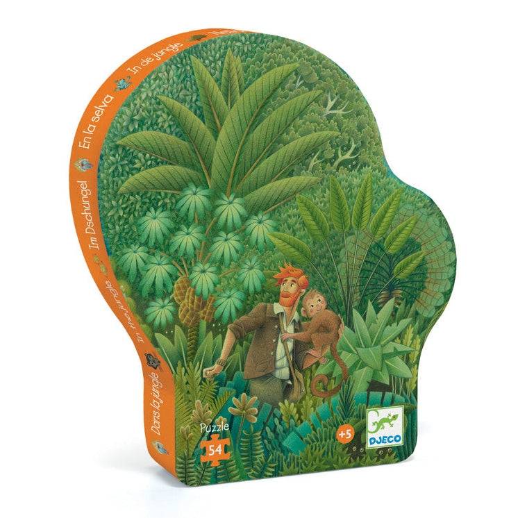 The Jungle 54pc Silhouette Puzzle Djeco Rata and Roo