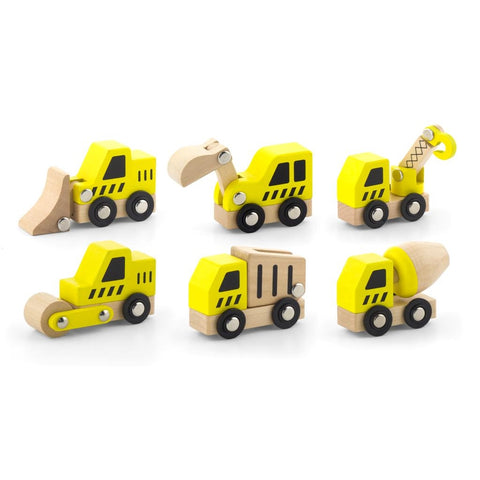 Viga - Wooden Construction Vehicle Set Viga Rata and Roo