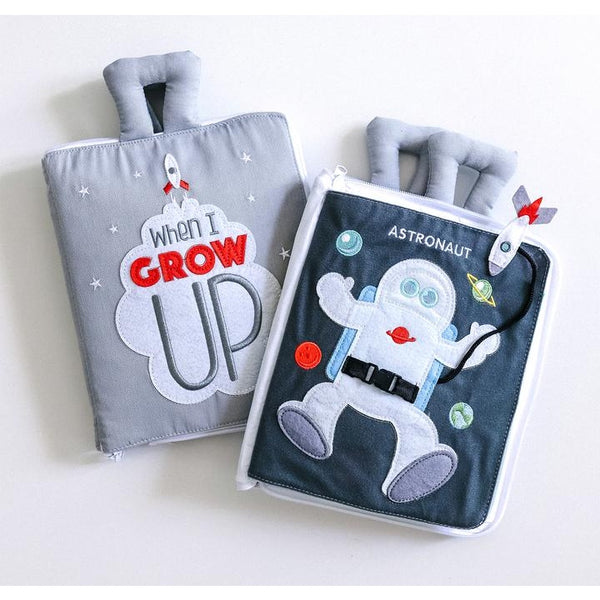 When I Grow Up Fabric Quiet Book Curious Columbus Rata and Roo