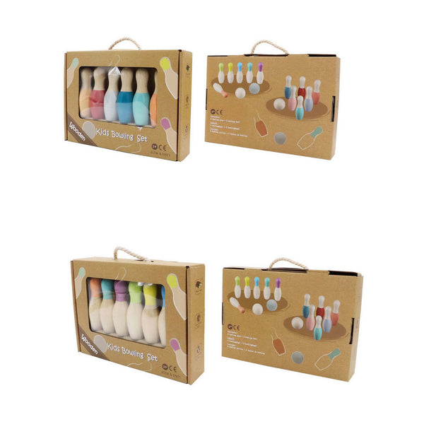 Wooden Bowling Set Kaper Kidz Rata and Roo