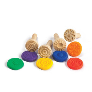 Wooden Dough Stampers - Set of 4 EdColours Rata and Roo