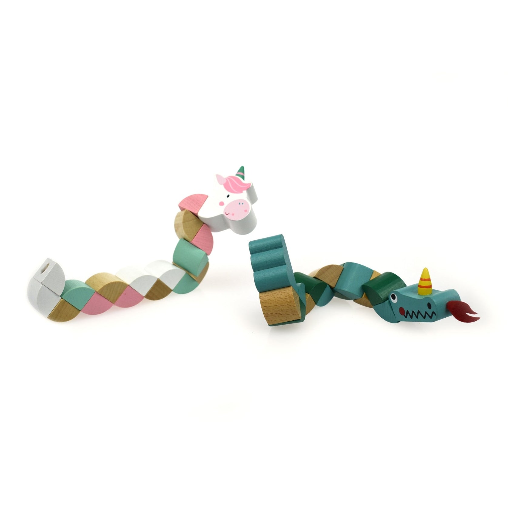 Wooden Jointed Dragon/Unicorn Kaper Kidz Rata and Roo