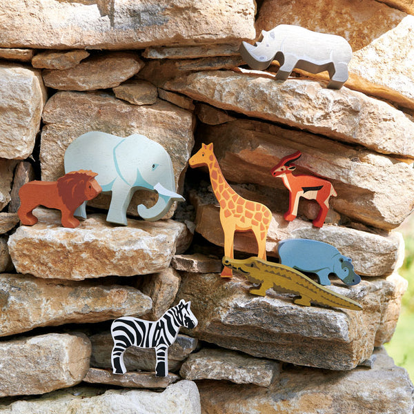 Wooden Safari Animal - Elephant Tenderleaf Toys Rata and Roo