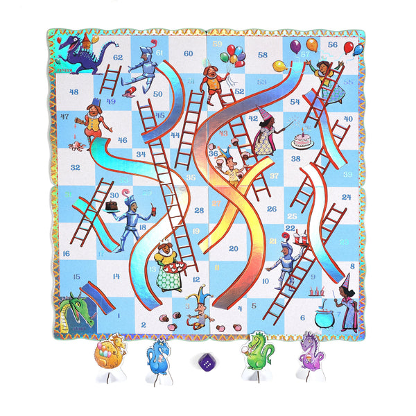 eeboo Board Game – Slips & Ladders eeBoo Rata and Roo