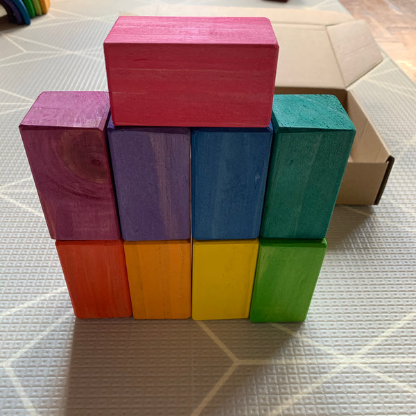 Small Mixed Block Bundle - Square Prism Blocks and Cylinder Blocks