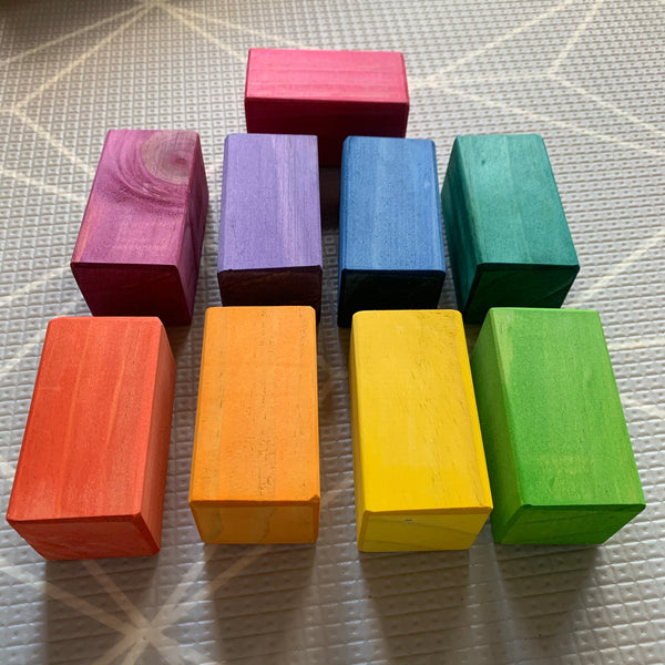 Small Mixed Block Bundle - Square Prism Blocks and Cylinder Blocks