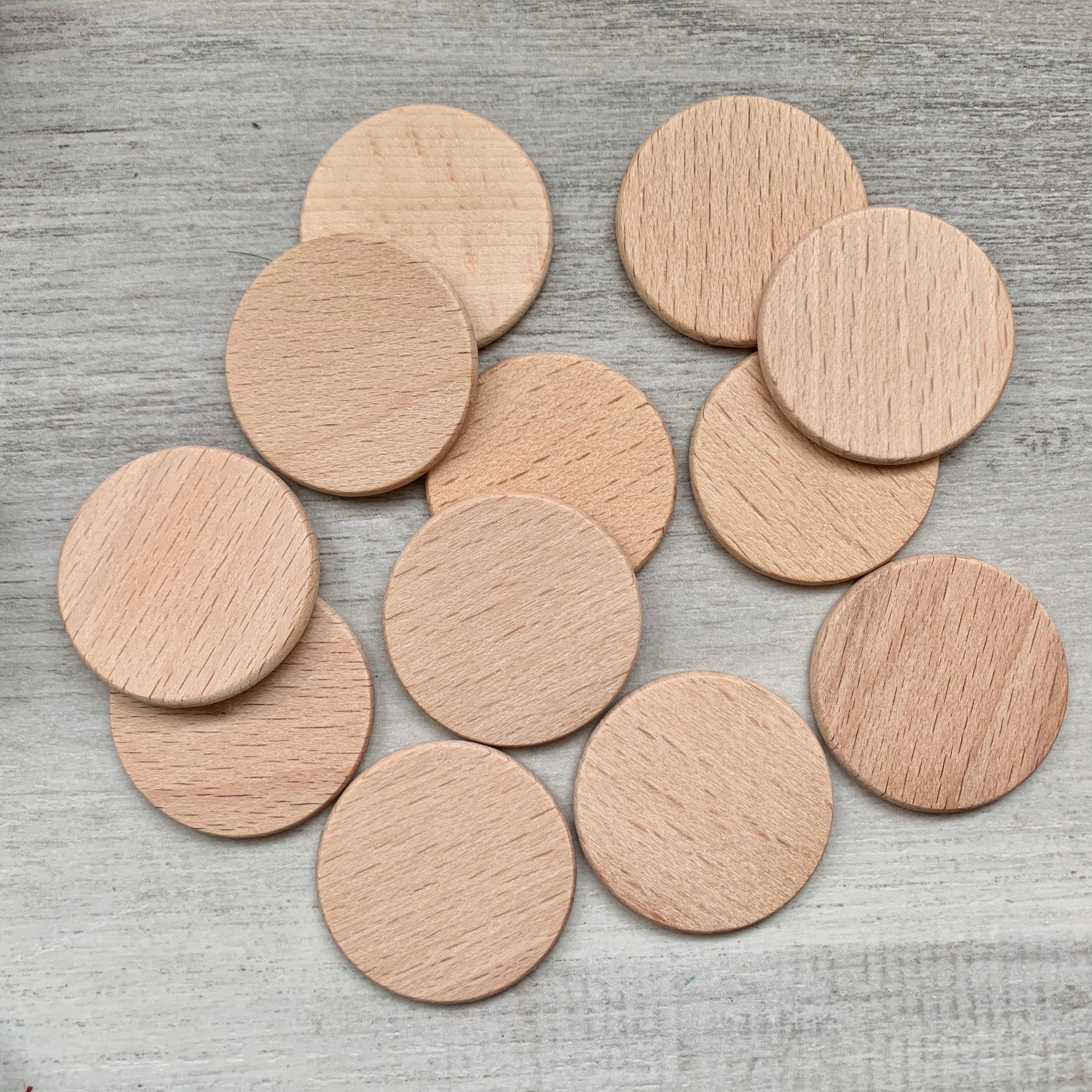 Natural Wooden Discs (12)