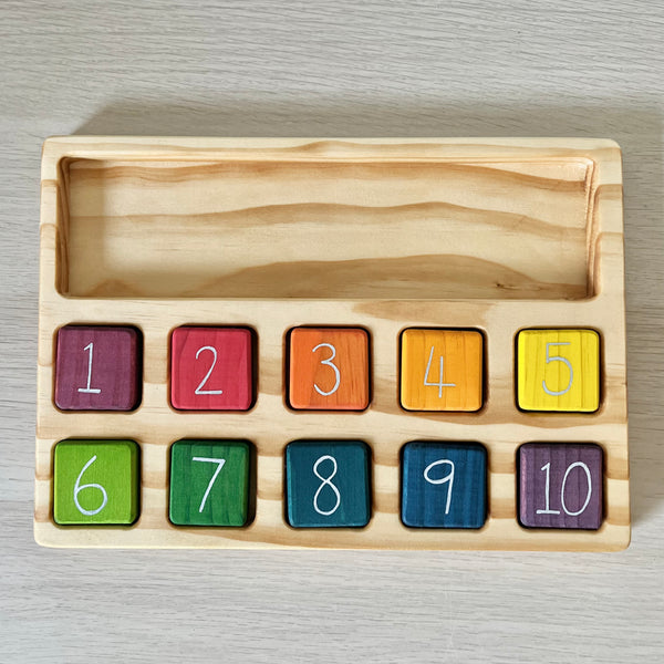 Rainbow Number Play Board