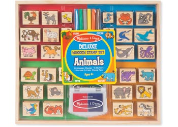 Deluxe Wooden Stamp Set – Animals